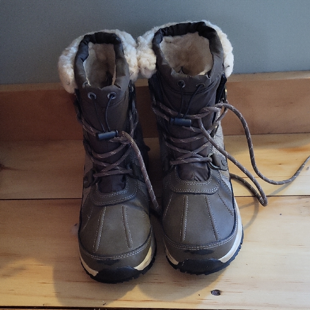 Brown Winter Boots with Fur Lining